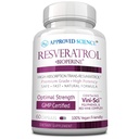Goedgekeurde Science® Resveratrol - 1000 mg Trans Resveratrol - 250 mg polyfenol - 98% zuiverheidsniveau - Inclusief Bioperine® - 60 Vegan Friendly Capsules - 1 fles