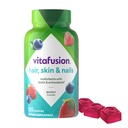 Vitafusion Cheveux, peau et ongles Gommy Vitamines multivitamines, en plus de la biotine et des vitamines antioxydantes C&E, Flaveur de framboises, 135ct (45 jours d'approvisionnement), d'Amérique Numéro Un Gommy Vitamine Marque