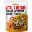 Le meilleur supplément de mélange d'extraits de champignons 7 d'Ellie Organic 114 portions Cordyceps à double extrait haute puissance, Reishi, Turquie Tail, Chaga, Lion's Mane - 4oz
