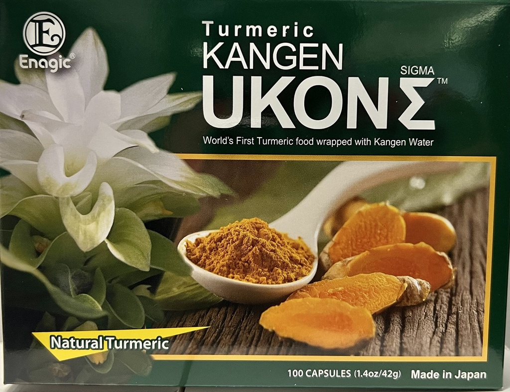 Kangen Ukon Turmeric par ENAGIC Multivitamines 100% Organiques Capsules Végétériennes