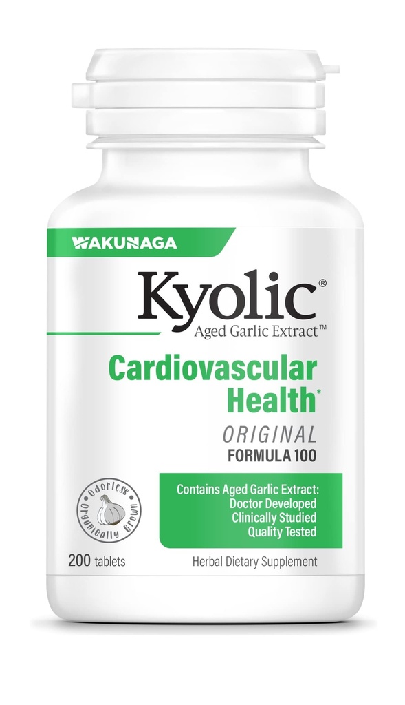 Kyolic Aged Knoflook Extract Formule 100, Cardiovasculair