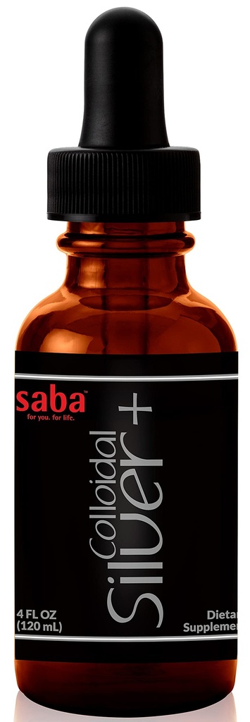 Saba Collectief Zilver 50PPM, 4Fl Oz.- Seizoensgebonden Wellness, Immune Support -Dit Multi-Use product komt in de hand voor meerdere van het leven kleine ongelukken. Het is een must-have in elk huishouden -24 diensten