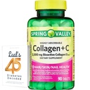 Spring Valley Collageen + C Tablets for Hair/Skin/Nail Health, 2500 mg, 90 Telling, Zeer Absorbeerbaar, Collageen Plus Vitamine C Bundel met Luall's 45 Diabetes Decoded