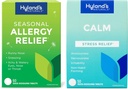 Bundel van Hyland's Indoor and Outdoor, Non Drowsy Seasonal Allergie Relief Pillen 60 CT en kalme tabletten, natuurlijke verlichting van angst, nervositeit, stress, en prikkelbaarheid 50 CT