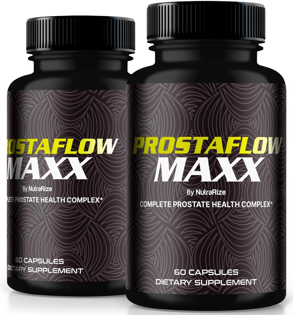 (2 Pack) ProstaFlow Maxx Capsules, ProstaFlow Max Prostate Support Supplement, All-Natural Supplement for Control, Advanced Pillen for Energy, Prosta Flow Maxx Reviews (120 Capsules)