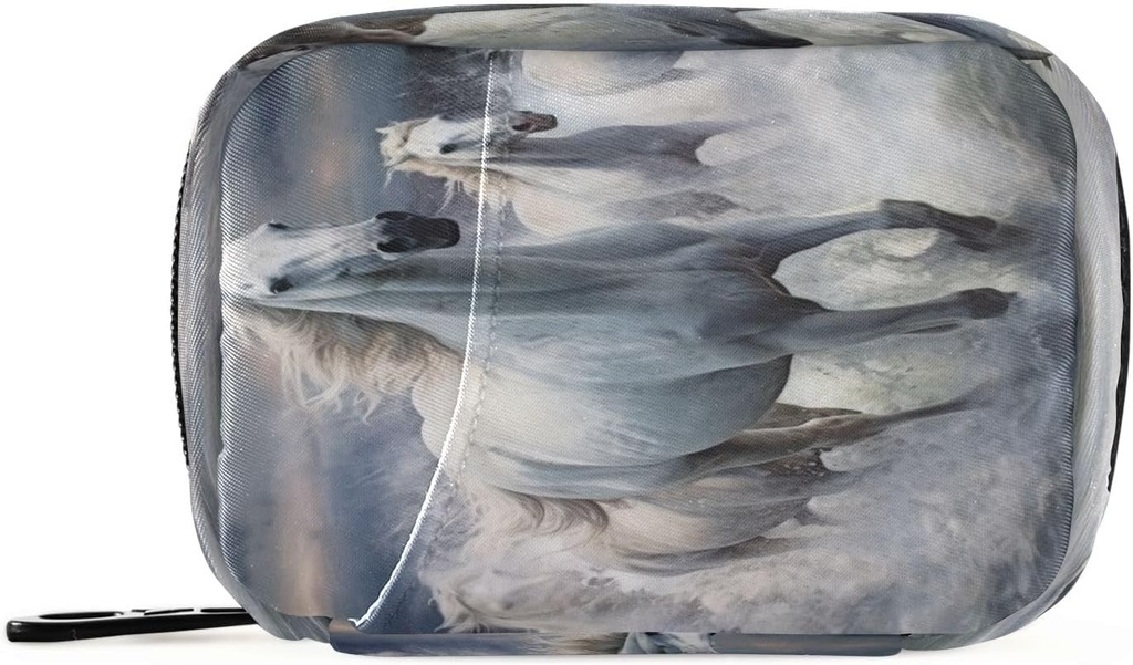 Horse Pill Organizer Case Portable Weekly Daily Pill Case Bag Organizer met Zipper voor Supplementen Medicine Travel Family Business
