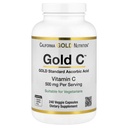 California Gold Nutrition Gold C USP Grade Vitamine C Supplement - Immune Support & Seizoengebonden Wellness - Vegetarisch vriendelijk - Glutenvrij, Non-GMO - 500 mg - 240 Veggie Capsules