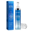 5% Cafeïne Peptide Eye Serum, Under Eye Roller Cream for Dark Circles, Puffiness, Bags Under Eyes - 360° Massage Ball Cream for Rimpels, Fine Lines and Firming (Blue)