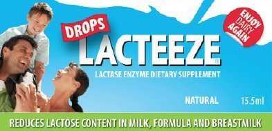 Lactase Enzyme Lacteeze Drops 15,5 ml Liquid by Gelda Scientific by Gelda Scientific