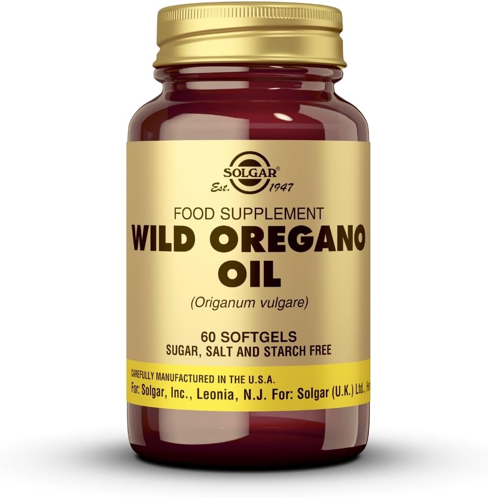 Solgar Wild Oregano Oil, 60 Softgels - Concentraat - Immune Support - Non GMO, Glutenvrij, Zuivelvrij - 60 Servers