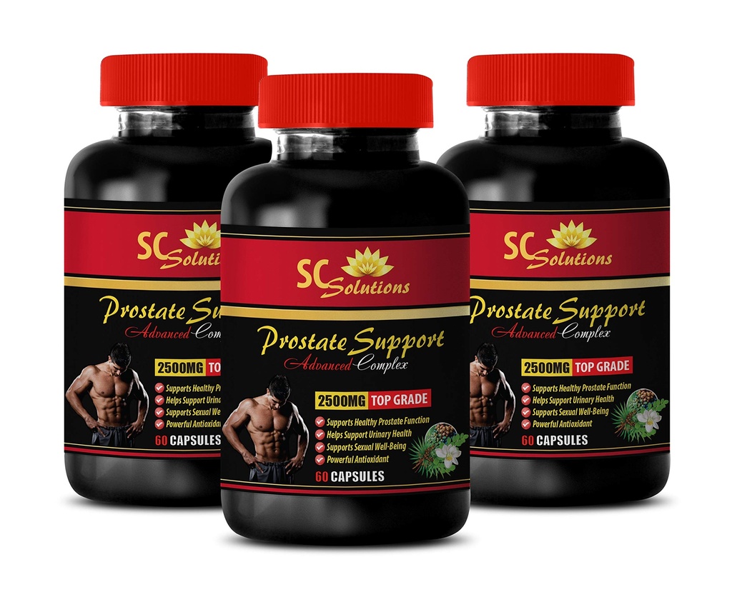 Prostate Support Now - Prostate Support 1345MG - Advanced Complex - Saw Palmetto Hair - 3 flessen (180 Capsules)