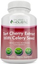 Tart Cherry Extract Capsules 1000mg - 180 Capsules, 3 maand levering - Blend met Tart Cherry en Selderij Zaad Poeder