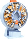 Daviky Pill Dispenser Dagelijkse, Grote Pillen Organisator met Wall-Mounted of Standing Use, 14 dagen Pillen Container, Push Button Design, Weekly Pillen Box voor Vitamine, Geneeskunde, Complement, Visolie(Blauw)