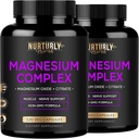 Supplément complexe de Citrate de magnésium et d'oxyde de 500mg - haute absorption Force maximale - aide à soutenir la densité et la force osseuse, les muscles, l'énergie et le sommeil - 240 Capsules de végétalien