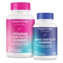 Roze Stork Vruchtbaarheid Gummies voor vrouwen en mannen - Prenatale Conception Support - Inositol, COq10, Folate - Hormonale balans