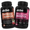Schildklierondersteuning & Myo-Inositol & D-Chiro Inositol supplement Capsules - Natuurlijke ondersteuning voor stofwisseling, Mood & energie - 40:1 Ratio Hormone evenwicht voor vrouwen, menstruele cyclus, vrouwelijke gezondheid