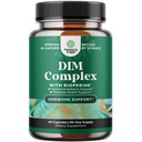 Supplément DIM pur pour les hommes avec biopérine - DIM Estrogen Blocker pour les hommes pour l'équilibre hormonal et la santé de la prostate - Complexe de testostérone Diindolylméthane avec fleurs de brocoli - 60 capsules