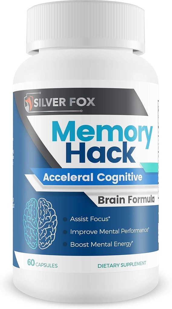 Geheugen Hack - Acceleral Cognitive Brain Formula - Ondersteuning Mental Endurance en Focus - met Taurine en andere krachtige natuurlijke ingrediënten - Nootrope Brain Booster