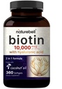 NatureBell Biotin 10000mcg + Hyaluronzuur 25mg