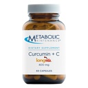 Metabole onderhouds Curcumine + C - Longvida + Vitamine C Enhanced Curcumin Supplement for Brain Function & Joint Mobility (60 Capsules)