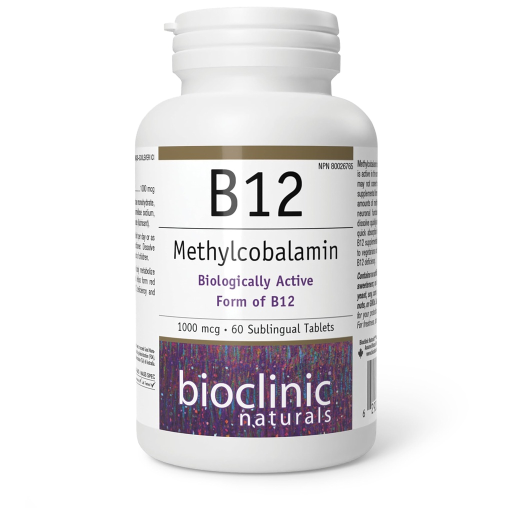 Bioclinic Naturals - B12 Methylcobalamine 1000 mcg 60 loz