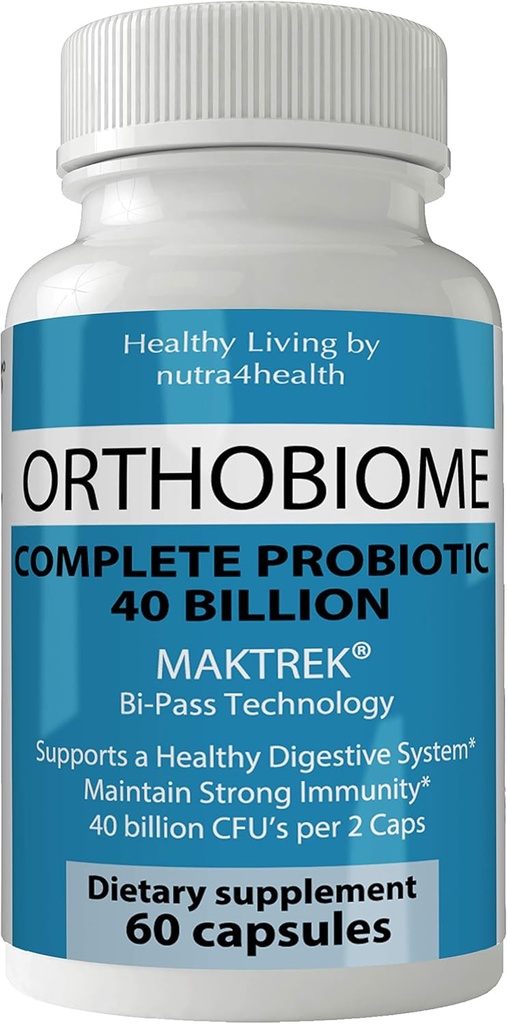 Orthobioom Complete Probiotische Pillen Ortho Biome Capsules Formula Boost Metabolisme Supplement Pillen voor een betere digestie om te stoppen met opzwellen, constipatie en Relives Flatulentie Gas