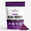 Lone Star Botanicals Biologische Açai Berry Superfood Poeder, 3.52oz (100 Gram), Antioxidanten, Vitaminen, Mineralen, Gezonde Voeding, Voeg toe aan Smoothie, Soep, Salade