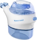 Système d'irrigation nasale avec 50 sachets de sel, Nettoyeur de nez Néti électrique Sinus Rinse Machine pour la congestion nasale de soulagement du sinus