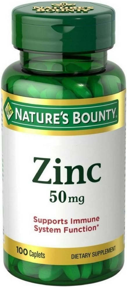 Nature's Bounty Zink 50 mg Caplets 100 ee