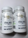 Acide folique 5mg - BioTech Pharmacal - 100 gélules - Boîte de 2