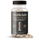 Capsules de croissance TruHeight - Supplément naturel de croissance et de développement pour les enfants et les adolescents - Endossés par les pédiatres - Vitamine D, K, Calcium et Ashwagandha - Force osseuse - Vitamines D3 K2 pour les enfants, 5 ans et plus