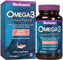BlueBonnet Nutrition Omega-3 Zalmolie Softgels, 90 Tellen