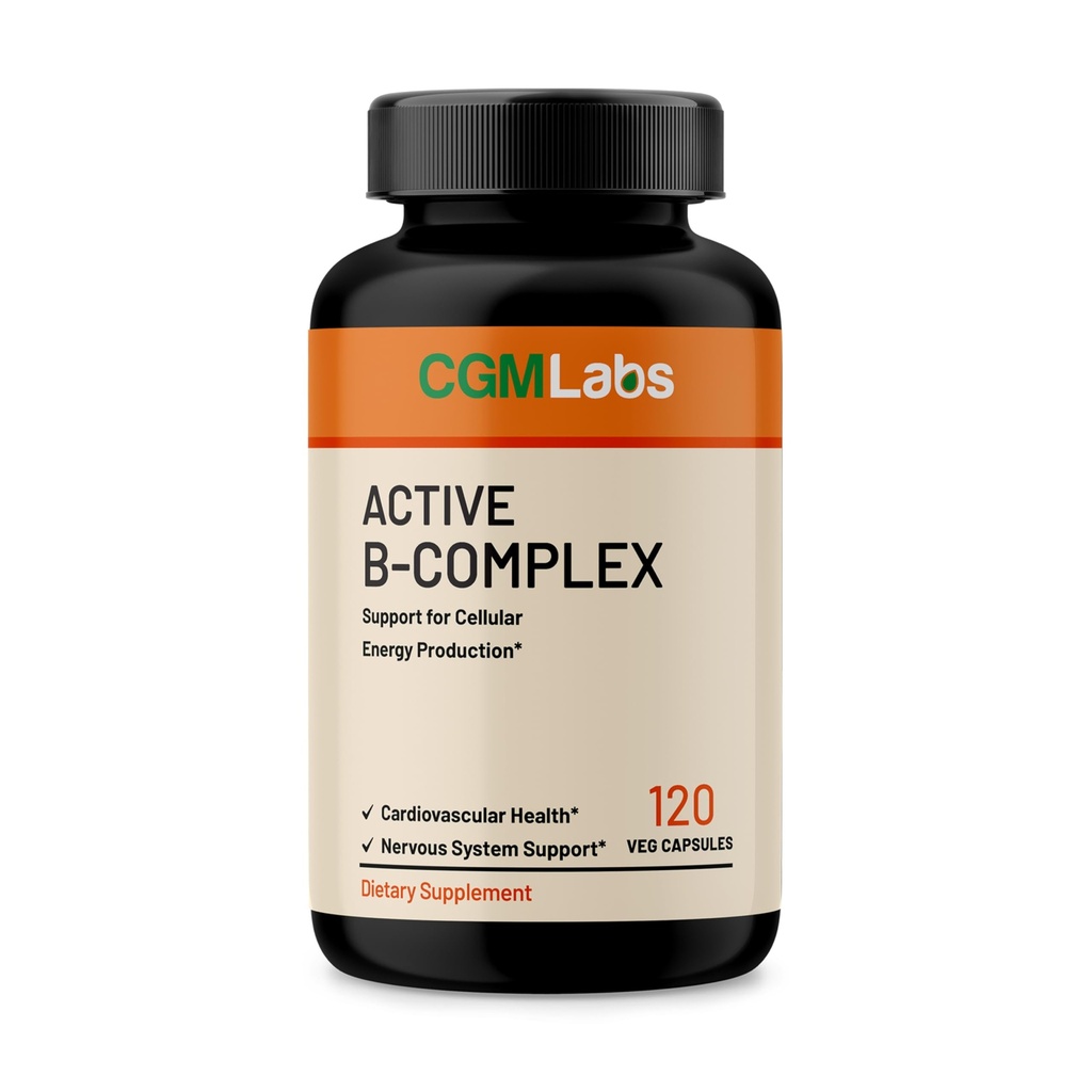 Vitamine B Complex - Actief B1, B2, B3, B6, B12, Thiamine, Riboflavine, Niacin, Folaat, Biotine, Pantotheenzuur, Inositol door CGM Labs