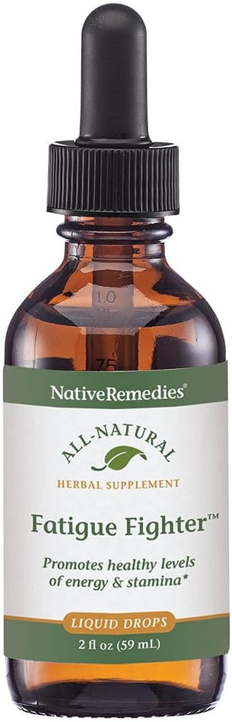 Native Remedies Moeheid Fighter - Alle natuurlijke kruidensupplement voor energie-ondersteuning, uithoudingsvermogen en vitaliteit - 59 ml