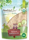 Nourriture à vivre - Psyllium entier biologique Husks, 1 livre - Flakes non OGM, végétalien, non sucré, non aromatisé, riche en fibre diététique, épaississant naturel de la nourriture, idéal pour la cuisson