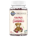 Jardin de la vie biologique Vitamines gommy pour enfants, certifié biologique, non OGM et végétalien complet pour enfants - B12, C & D3 Gluten, soja et produits laitiers sans fruits réels Gummies à mâcher, multi, cerise, 120 Compte