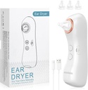Oordroger, oplaadbare Oorwaterverwijderaar met licht, elektronische Warm Air Oordroger Apparaat voor Zwemmen, Douchen, Surfen, Duiken, Gehoorhulpgebruik (Ear Dryer met 3 Tips)