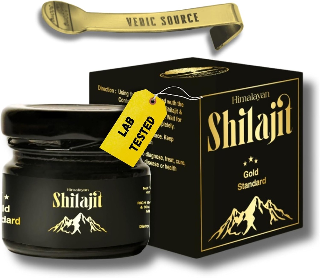Supreme Himalaya Shilajit Resin - Hoogste kwaliteit, Traditioneel gemaakt, niet gecommercialiseerd, rijk aan Fulvic Acid & 85+ mineralen, Shilajit voor mannen en vrouwen, Lab-tested, 2-maand levering