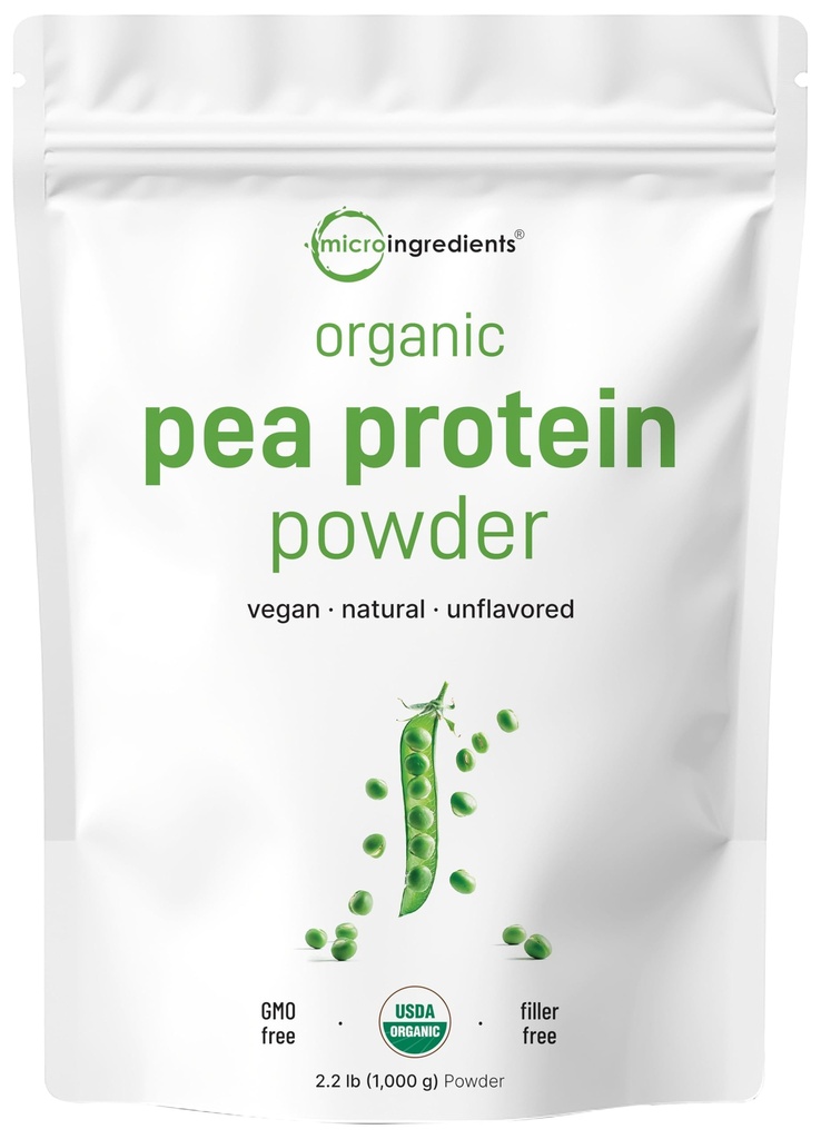 Micro-ingrédients Amérique du Nord Grown, poudre de protéines de pois organiques, 1KG (2.2 livres)