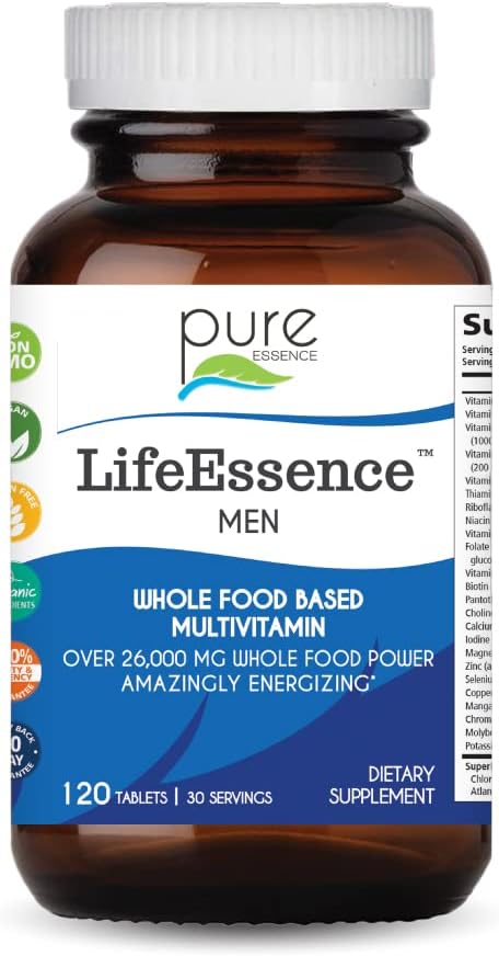 Pure Essence Labs LifeEssence Heren Formule - 's werelds meest energetische Multiple - De Master Multiple - 120 tabletten