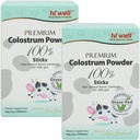 (pakket van 2) Hi Well Premium Grass-Fed Colostrum Poeder 100% 2g 30Sticks