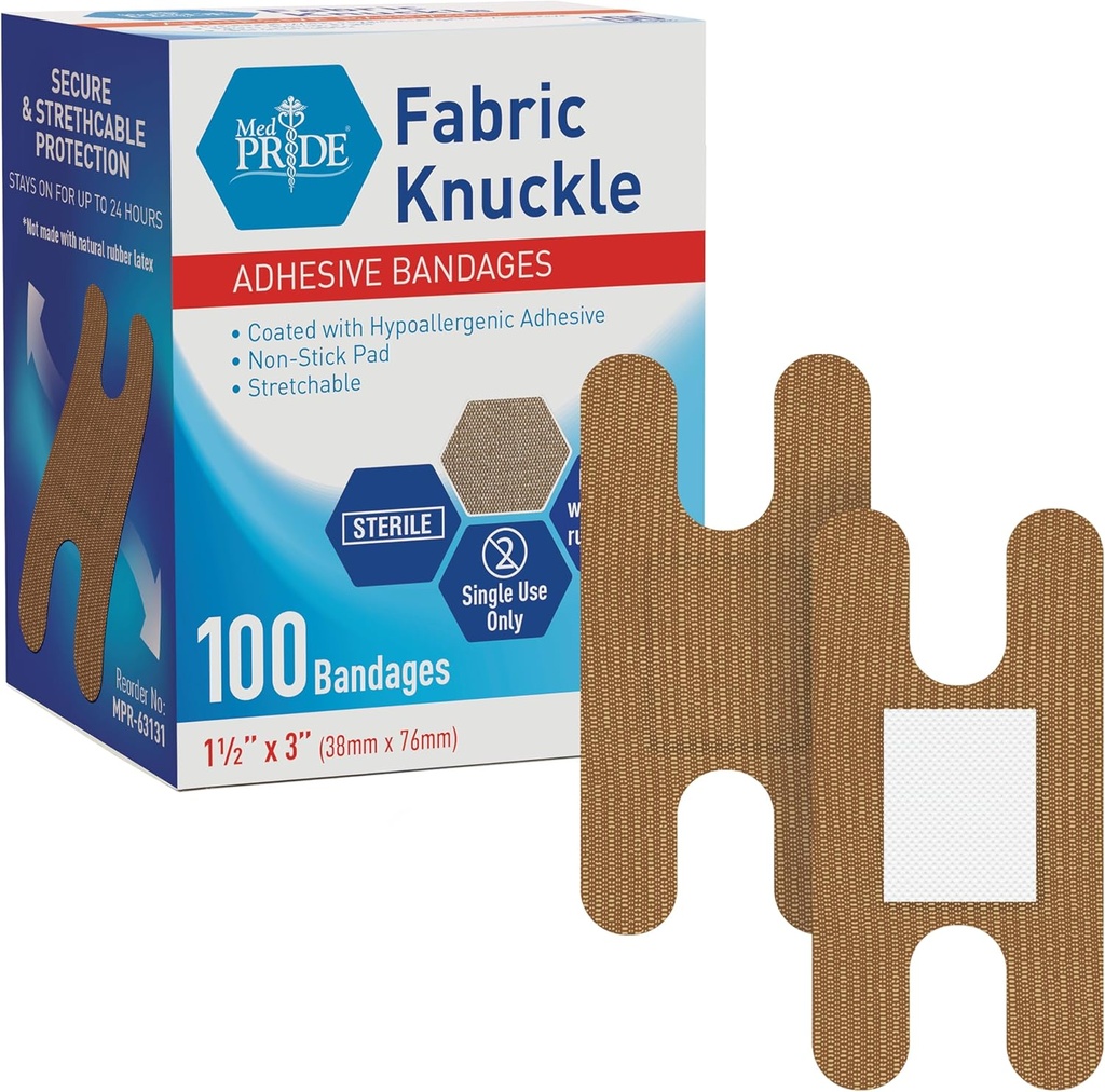 MED PRIDE 100 Steriele stof Vingertip, Finger en Knuckle Bandages 