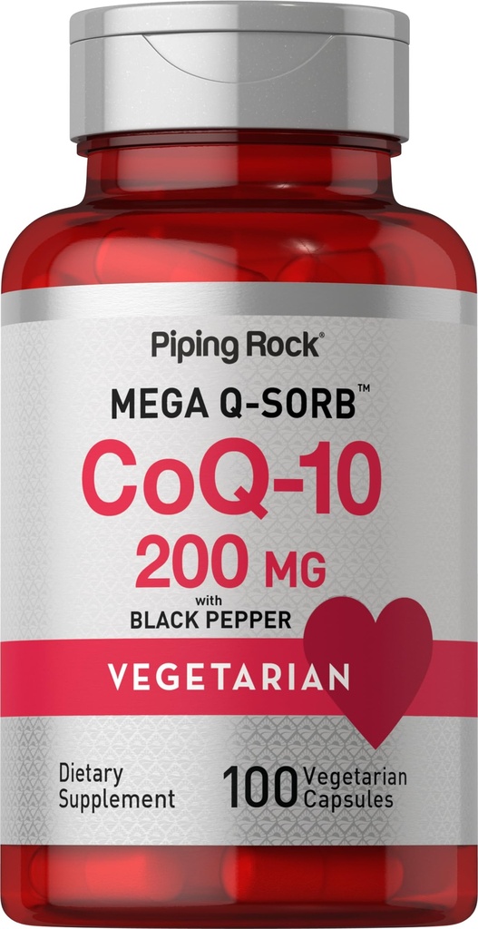 Piping Rock CoQ10 200mg Capsules 