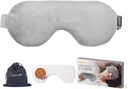 Luxtude Verwarmde oogmaskers voor droge ogen met Vlaszaad & Lavendel, Magnetron Warm Eye Compress Moist Heat, Gewogen oogmasker voor slaap, Hot Sttye Eye Compress voor Puffy Eyes, Dark Circles (Gray)