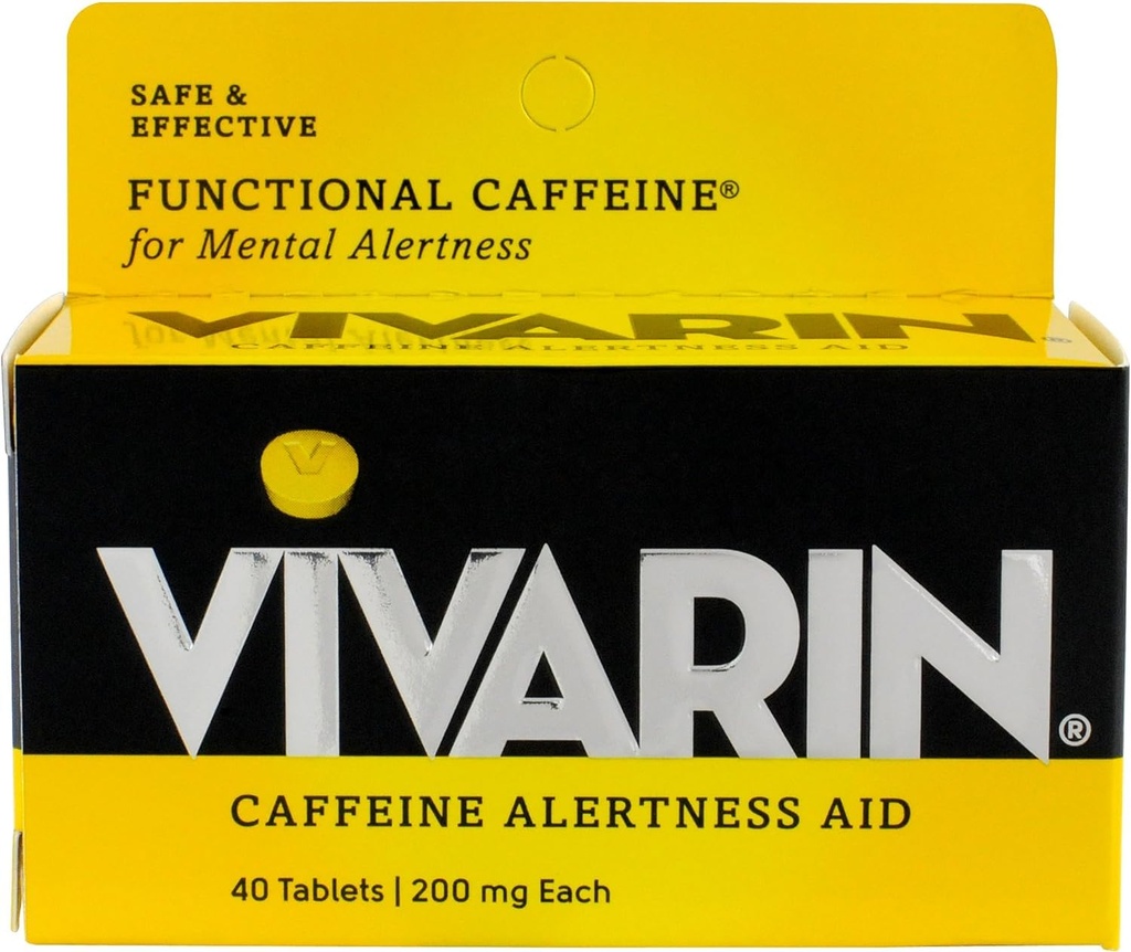 Vivarin Cafeïne Alertness Aid, Tabletten 40 ea (pakket van 6)