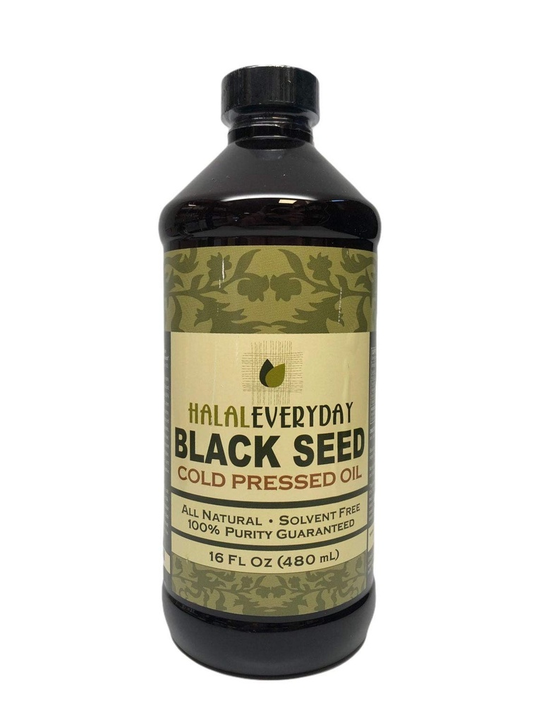 Pure Black Seed Oil - 16 OZ - 100% Pure and Cold Pressed Black Seed - Non-GMO en Vegan - Nigella Sativa