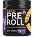 Gold BJJ PreRoll - Jiu Jitsu Pre Workout Supplement voor energie, focus en endurance - Martial Arts specifieke pre-workout poeder formule met natuurlijke smaken (Acai Berry, 30 porties)