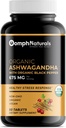 Biologische Ashwagandha 675 mg, 60 Vegan Capsules Pure Biologische Ashwagandha Poeder en Wortel Extract