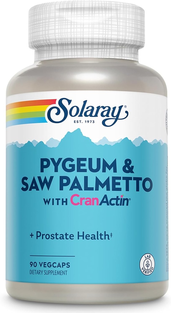 Solaray Pygeum en Saw Palmetto met Cranactin Supplement, 90 Tellen