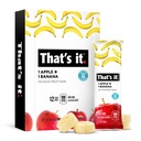 Dat is het Voeding Appels + Banana 100% Natuurlijke Echte Fruit Bar, Paleo voor kinderen & volwassenen, Niet GGO Suikervrij, Geen conserveermiddelen Energy Food, 14.4 Oz, Pack of 12